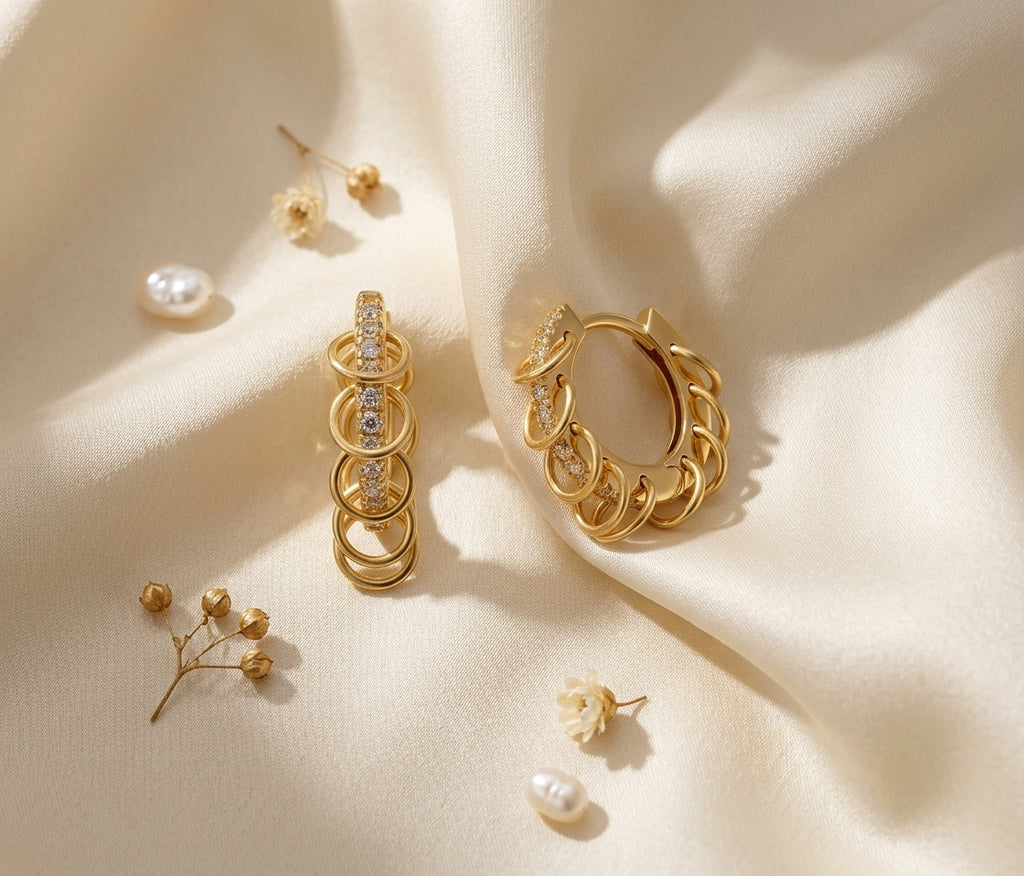 Nested Loop Huggie Hoop Earrings